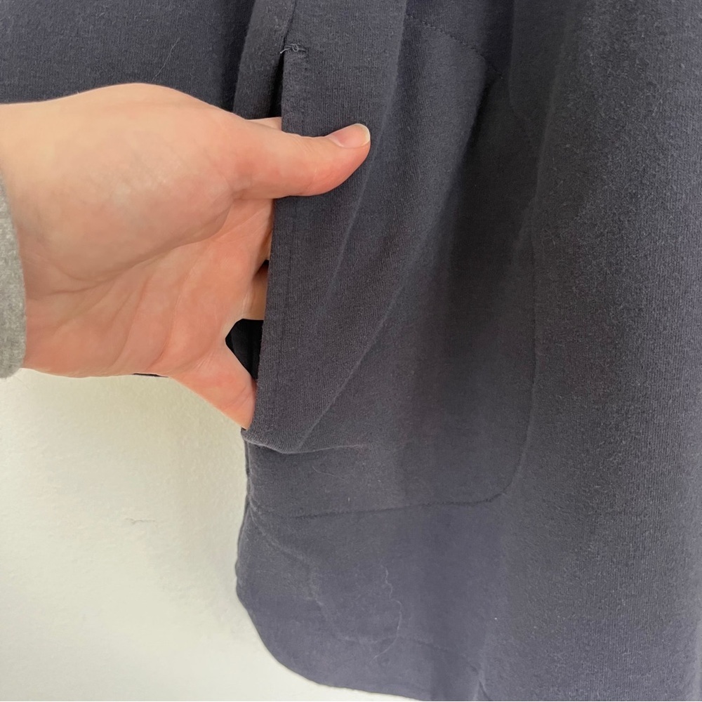 Pure Jill Cotton Blend Lightweight Soft Knit Button Front Jacket Tunic Length XL - Picture 6 of 9